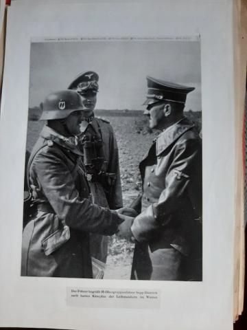 WW2 GERMAN NAZI WAFFEN SS TOTENKOPF PHOTOS ALBUM ORIGINAL Reinhard Heydrich HIMMLER