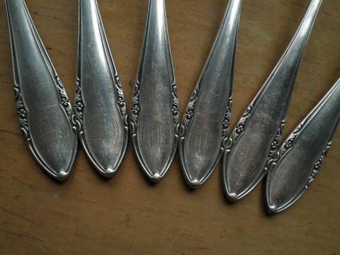 original ADOLF HITLER PERSONAL SPOON FORK KNIFE AH MONOGRAM silverware signature autograf belongings BERGHOF