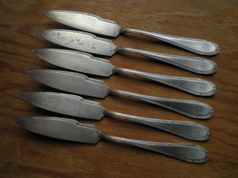 original ADOLF HITLER PERSONAL SPOON FORK KNIFE AH MONOGRAM silverware signature autograf belongings BERGHOF