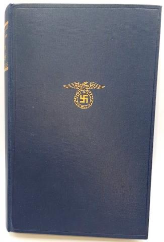 WW2 GERMAN NAZI FOR SALE 1937 NAZI EDITION ADOLF HITLER MEIN KAMPF BOOK HARDCOVER DEDICATION