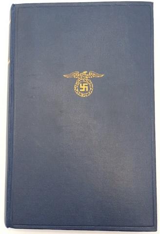 WW2 GERMAN NAZI FOR SALE 1937 NAZI EDITION ADOLF HITLER MEIN KAMPF BOOK HARDCOVER DEDICATION