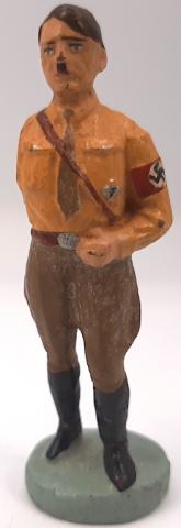 WW2 AH ORIGINAL ADOLF HITLER FUHRER ELASTOLIN FIGURINE TOY 1930S GERMANY