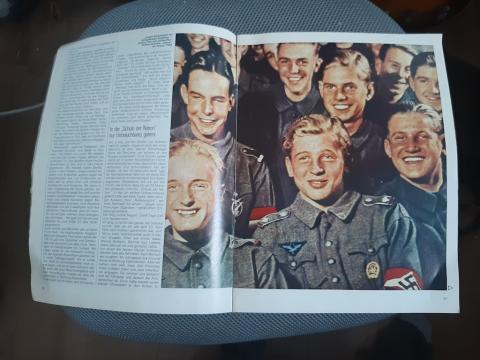 WW2 GERMAN NAZI RARE DAS III REICH NACHKRIEG WAR MAGAZINE WITH HERMANN GOERING waffen ss