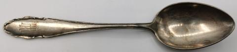 WW2 GERMAN NAZI ADOLF HITLER PERSONAL SPOON AH MONOGRAM ORIGINAL SILVERWARE CUTLERY NSDAP