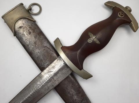 WW2 GERMAN NAZI RARE EARLY SA DAGGER Justinuswerk Solingen NICE MAKER
