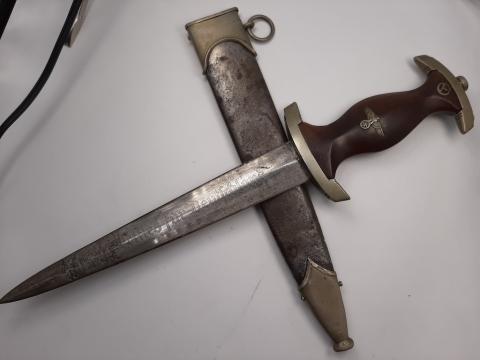 WW2 GERMAN NAZI RARE EARLY SA DAGGER Justinuswerk Solingen NICE MAKER