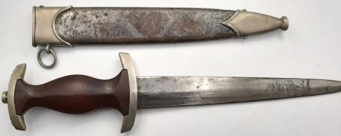 WW2 GERMAN NAZI RARE EARLY SA DAGGER Justinuswerk Solingen NICE MAKER