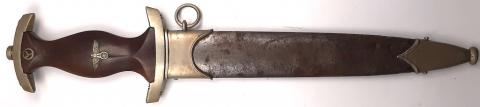 WW2 GERMAN NAZI RARE EARLY SA DAGGER Justinuswerk Solingen NICE MAKER