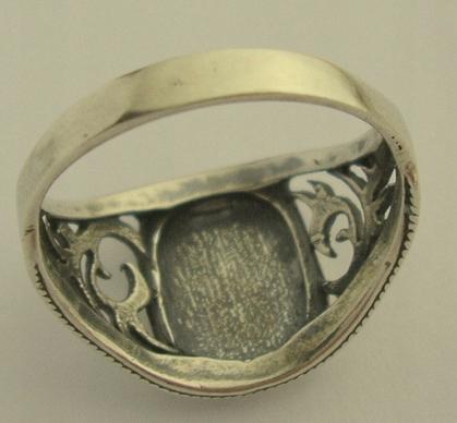 WW2 GERMAN NAZI HERMANN GOERING CARINHALL SILVER RING SWASTIKA ORIGINAL FOR SALE WWII