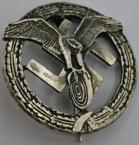 WW2 GERMAN NAZI RARE LUFTWAFFE BADGE PIN NUMBER 14, BY RZM