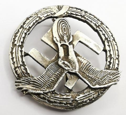 WW2 GERMAN NAZI RARE LUFTWAFFE BADGE PIN NUMBER 14, BY RZM