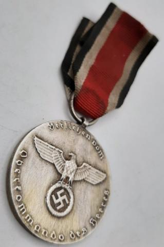 WW2 GERMAN NAZI RARE OBERKOMMANDO DES HEERES MEDAL AWARD