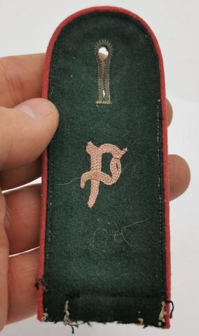 WW2 GERMAN NAZI PANZER GRENADIER SHOULDER BOARD UNIFORM TUNIC WAFFEN SS ORIGINAL FOR SALE DEALER