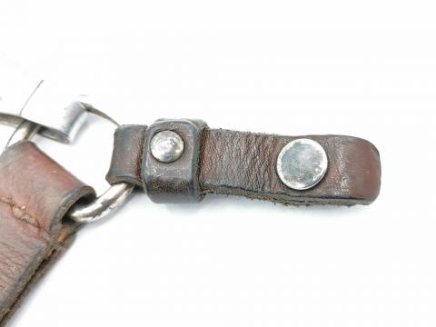 WW2 GERMAN NAZI RARE SA NSKK DAGGER 3-PIECES LEATHER HANGER LOOP BY RZM