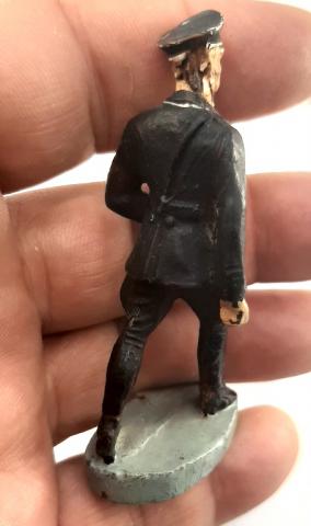 WW2 GERMAN NAZI WAFFEN SS ALLGEMEINE ELASTOLIN FIGURINE ORIGINAL HELMET ARMBAND