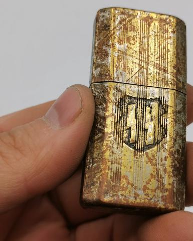 WW2 GERMAN NAZI WAFFEN SS LIGHTER ORIGINAL SS RUNES PANZER TOTENKOPF BATTLEFIELD