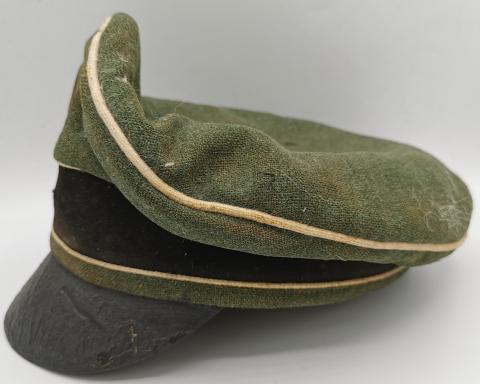 ORIGINAL FOR SALE DEALER WAFFEN SS TOTENKOPF CRUSHER VISOR CAP NO INSIGNIAS