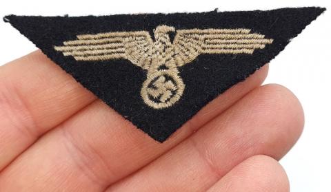 WW2 GERMAN NAZI RARE WAFFEN SS TOTENKOPF M34 CAP EAGLE CLOTH INSIGNIA
