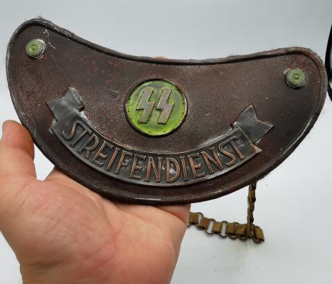 WW2 GERMAN NAZI ORIGINAL UNIFORM TUNIC STREIFENDIENST WAFFEN SS GORGET