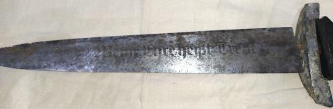 SS M36 UNMARKED CHAINED DAGGER SCABBARD UNMARKED BLADE CHAIN ORIGINAL FOR SALE