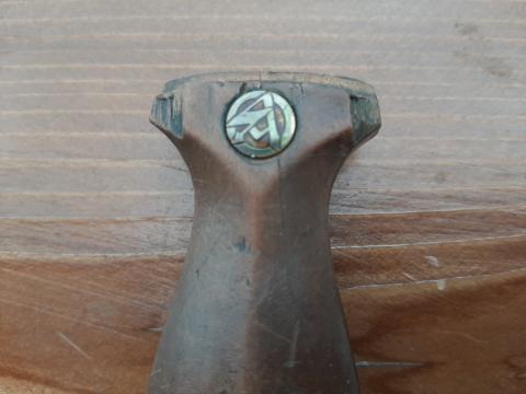 WAFFEN SS SA NSKK N.S.K.K DAGGER WOODEN HANDLE GRIP PART EARLY TRANSITIONAL ORIGINAL ROHM HONOR CHAINED