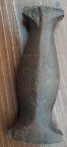 WAFFEN SS SA NSKK N.S.K.K DAGGER WOODEN HANDLE GRIP PART EARLY TRANSITIONAL ORIGINAL ROHM HONOR CHAINED