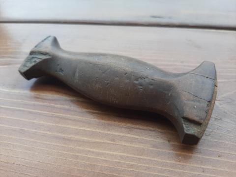 WAFFEN SS SA NSKK N.S.K.K DAGGER WOODEN HANDLE GRIP PART EARLY TRANSITIONAL ORIGINAL ROHM HONOR CHAINED