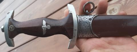 WW2 GERMAN NAZI SA TRANSITIONAL DAGGER EICKHORN SOLINGEN RZM M7/66 1938 ORIGINAL DAGUE ALLEMANDE