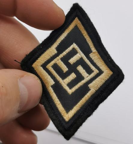 WW2 GERMAN NAZI THIRD REICH HITLER YOUTH HJ DIAMOND TUNIC PATCH ORIGINAL