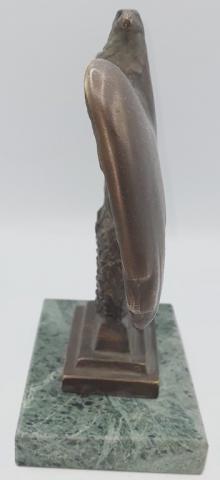WW2 GERMAN NAZI THIRD REICH NSDAP DESKTOP EAGLE STATUE MARBLE BASE MARKED