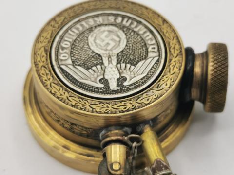 WW2 GERMAN NAZI UNIQUE CUSTOM MADE WORKING LIGHTER WITH SWASTIKA REICH EAGLE WAFFEN SS