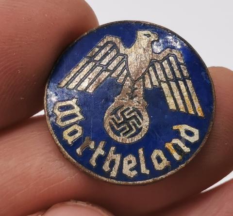 WW2 GERMAN NAZI Wartheland badge Warta Country pin badge no pin