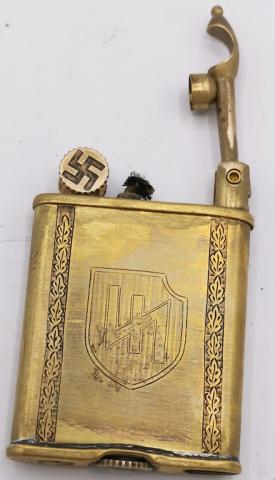 WW2 GERMAN NAZI WAFFEN SS 2ND DIVISION DAS REICH PANZER DIVISION LIGHTER ORIGINAL