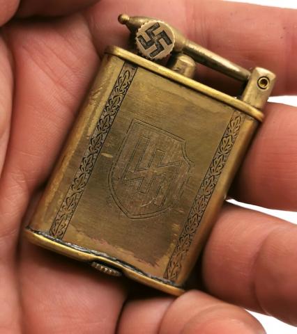 WW2 GERMAN NAZI WAFFEN SS 2ND DIVISION DAS REICH PANZER DIVISION LIGHTER ORIGINAL