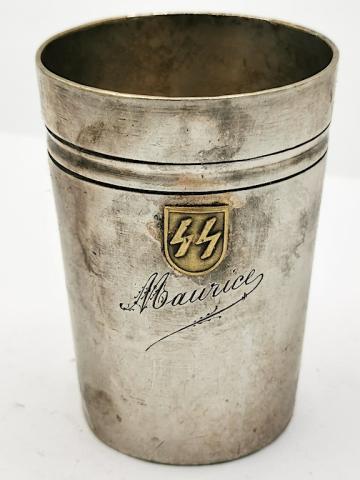 WW2 GERMAN NAZI WAFFEN SS FRENCH SS PARTISAN SILVERWARE