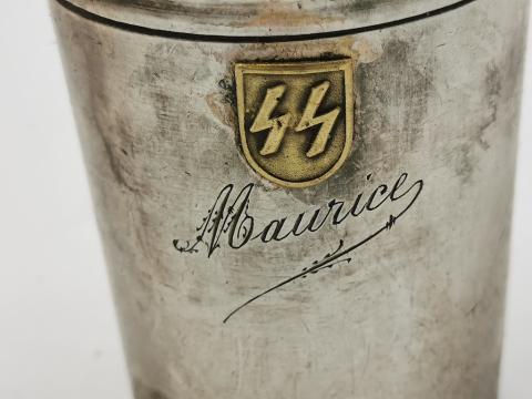 WW2 GERMAN NAZI WAFFEN SS FRENCH SS PARTISAN SILVERWARE
