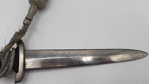 WAFFEN SS M36 UNMARKED CHAINED DAGGER PORTEPEE original for sale WW2 GERMAN NAZI