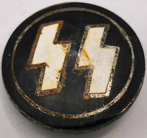WW2 GERMAN NAZI WAFFEN SS MEMBERSHIP PIN ORIGINAL TOTENKOPF PANZER RZM