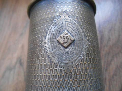WW2 GERMAN NAZI WAFFEN SS MEMBERSHIP SUPPORTERS SILVERWARE CUP rzm MARKED