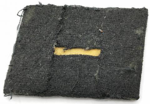 WW2 GERMAN NAZI WAFFEN SS NCO COLLAR TAB TUNIC REMOVED ORIGINAL UNIFORM TOTENKOPF