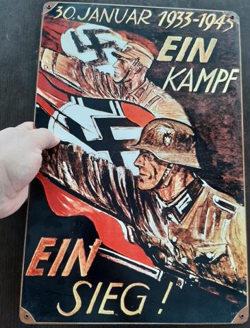 WW2 GERMAN NAZI WAFFEN SS RECRUITMENT SIGN