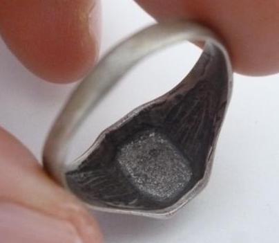 WW2 GERMAN NAZI WAFFEN SS RUNES RING SILVER ORIGINAL FOR SALE MILITARIA MARKED 800