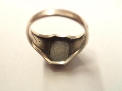 WW2 GERMAN NAZI WAFFEN SS SILVER MARKED 800 RING ORIGINAL MILITARY DEALERS