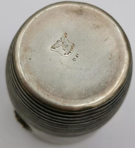 WW2 GERMAN NAZI WAFFEN SS SILVERWARE SHOOTER VODKA CUP MARKED THIRD REICH EAGLE