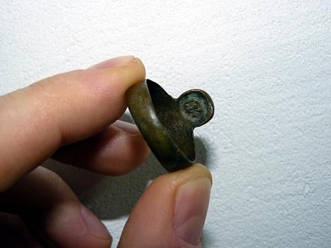 WW2 GERMAN NAZI WAFFEN SS TOTENKOPF PANZER EAGLE SILVER RING RELIC GROUND DUG FOUND WITH SS RUNES ENGRAVED