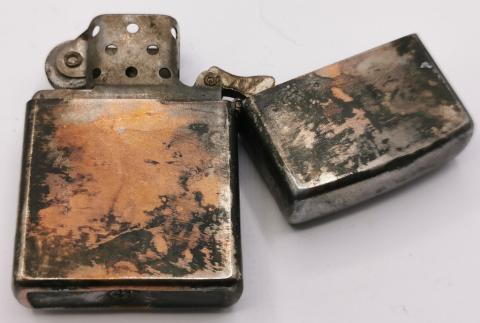 WW2 GERMAN NAZI WAFFEN SS ZIPPO LIGHTER TOTENKOPF THIRD REICH RZM FIELD GEAR