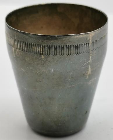 WW2 GERMAN NAZI WEHRMACHT WAFFEN SS SHOOTER SILVERWARE CUP MARKED