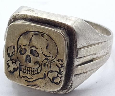 1941's☆ ドイツ国防軍陸軍 ☆特殊部隊☆ Cross Skull Ring