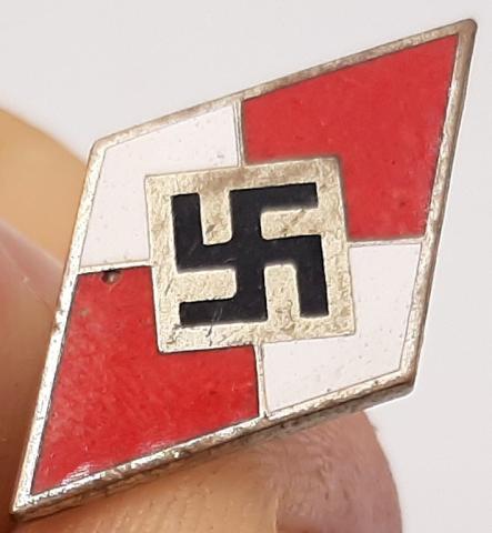 WW2 HITLER YOUTH HJ HITLERJUGEND KNIFE PIN BY RZM SWASTIKA