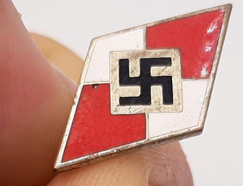 WW2 HITLER YOUTH HJ HITLERJUGEND KNIFE PIN BY RZM SWASTIKA